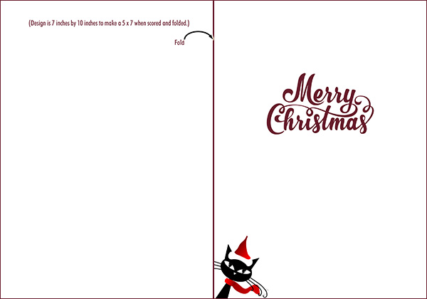 Holiday card interior