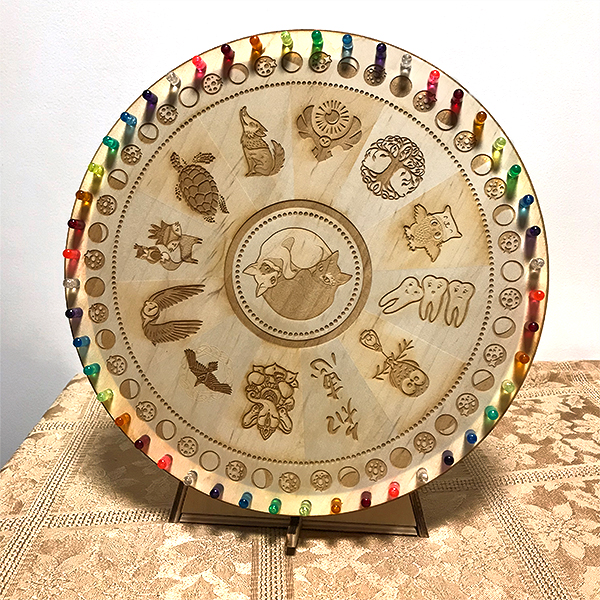 Stationary prize wheel